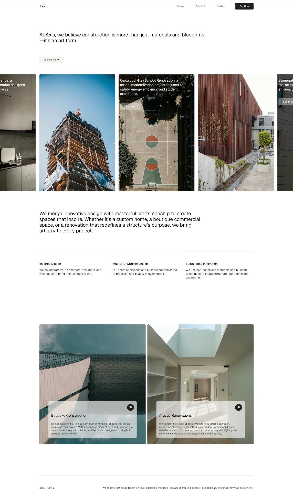 Axis – Creative Website Template